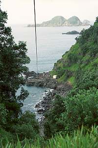 f214605: View of Fishing Rock and the flying fox